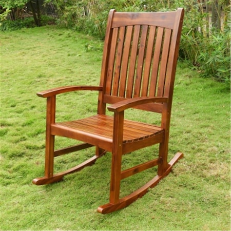 International Caravan Highland Acacia Americana Rocking Chair, Stain VF-4608-ST
